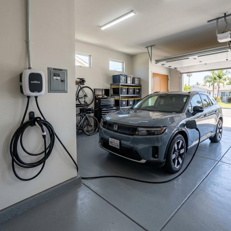 EV charger installation in Los Angeles home